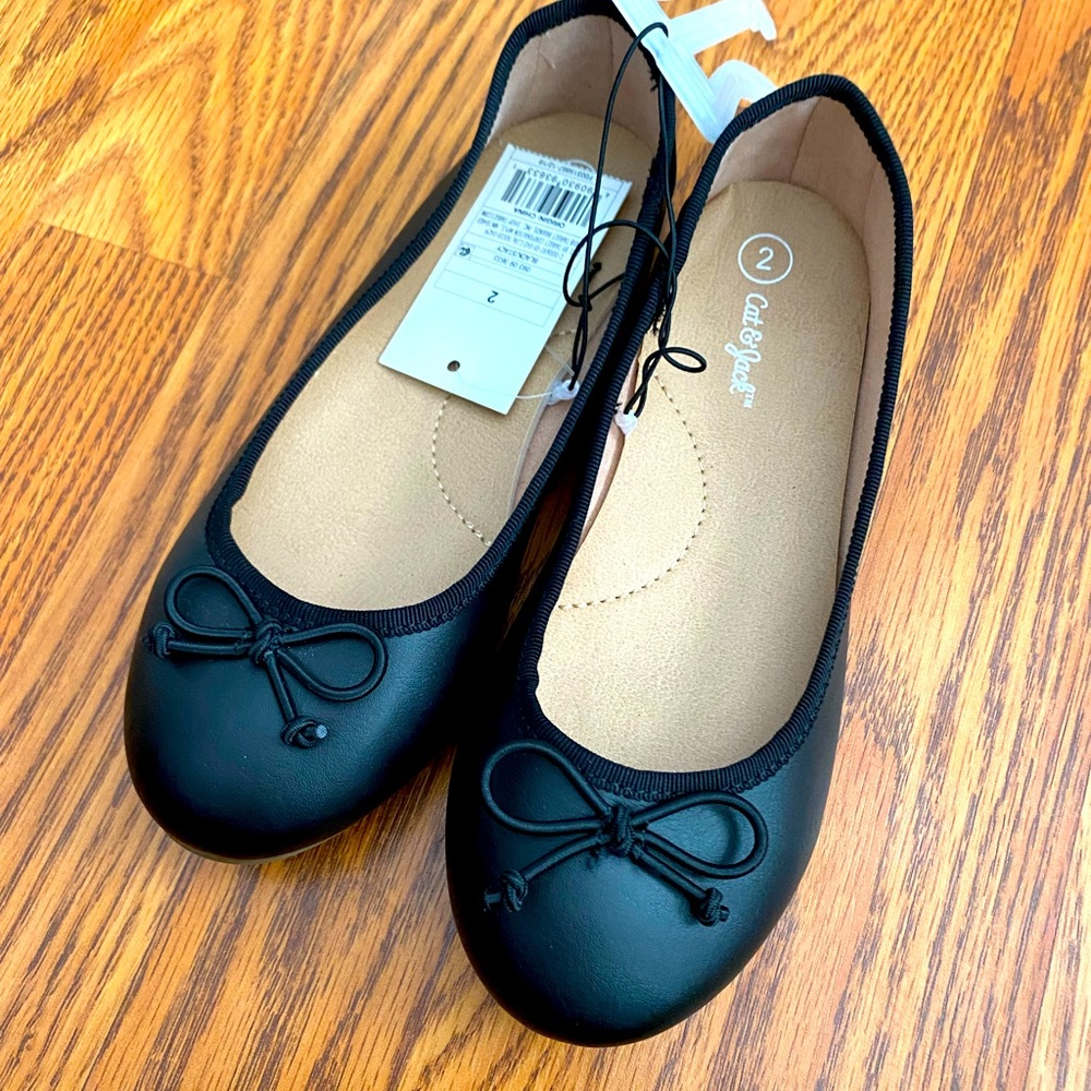 Brand New Cat & Jack Black Flats 🖤